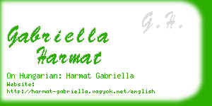 gabriella harmat business card